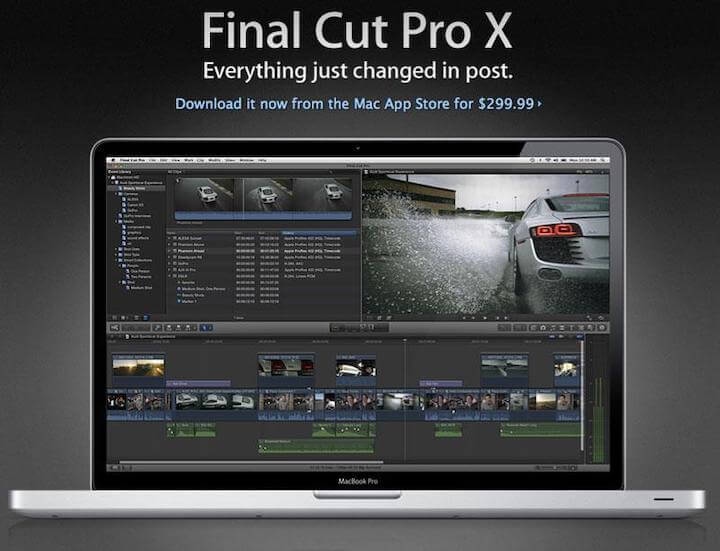 mejor software de edición de video para principiantes: final cut pro